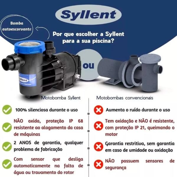 MOTOBOMBA SYLLENT - Oasis Piscinas Rio Preto 3